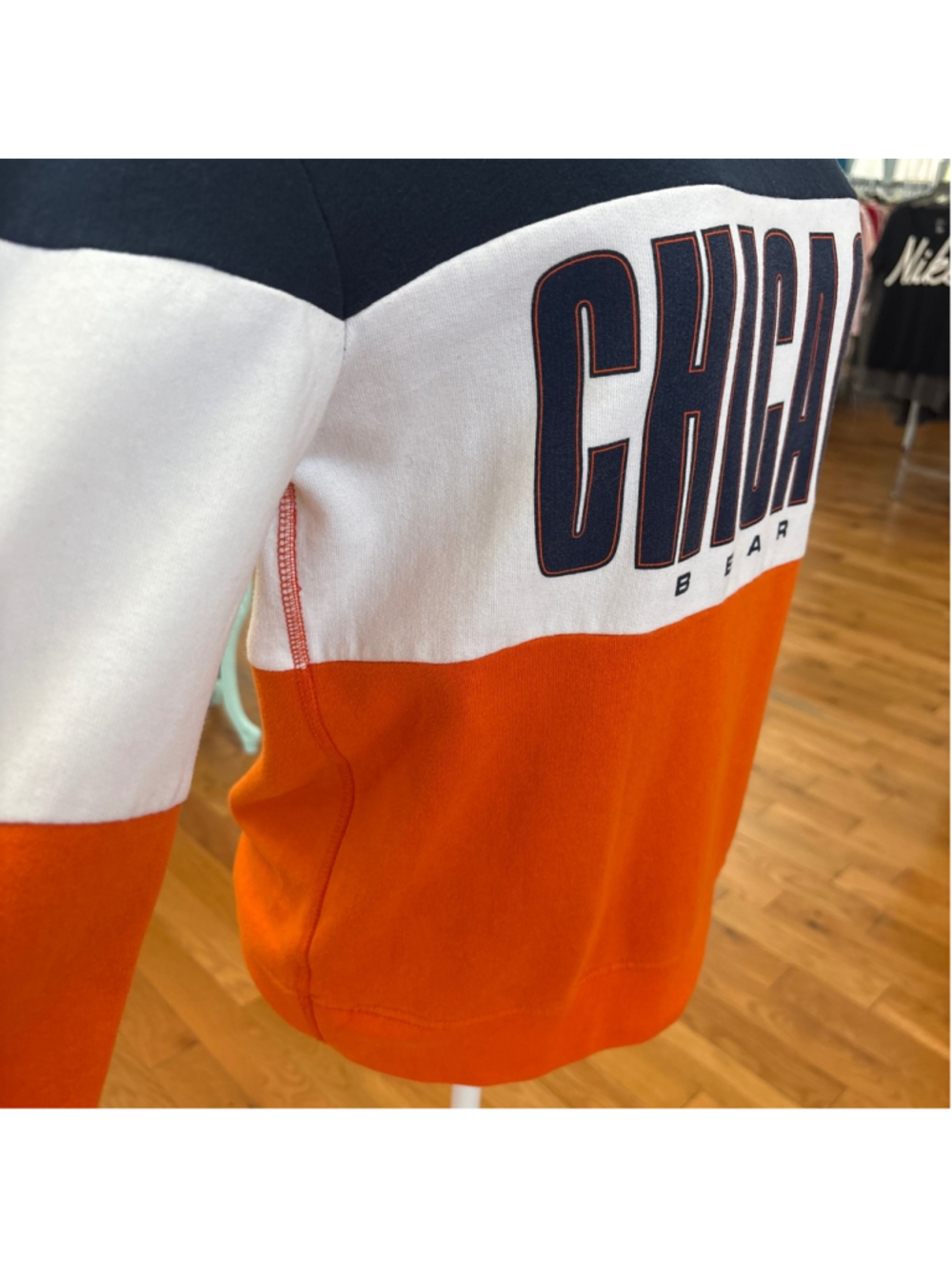 Tailgate Chicago Bears Sweatshirt S Navy Orange - Picture 2 of 6